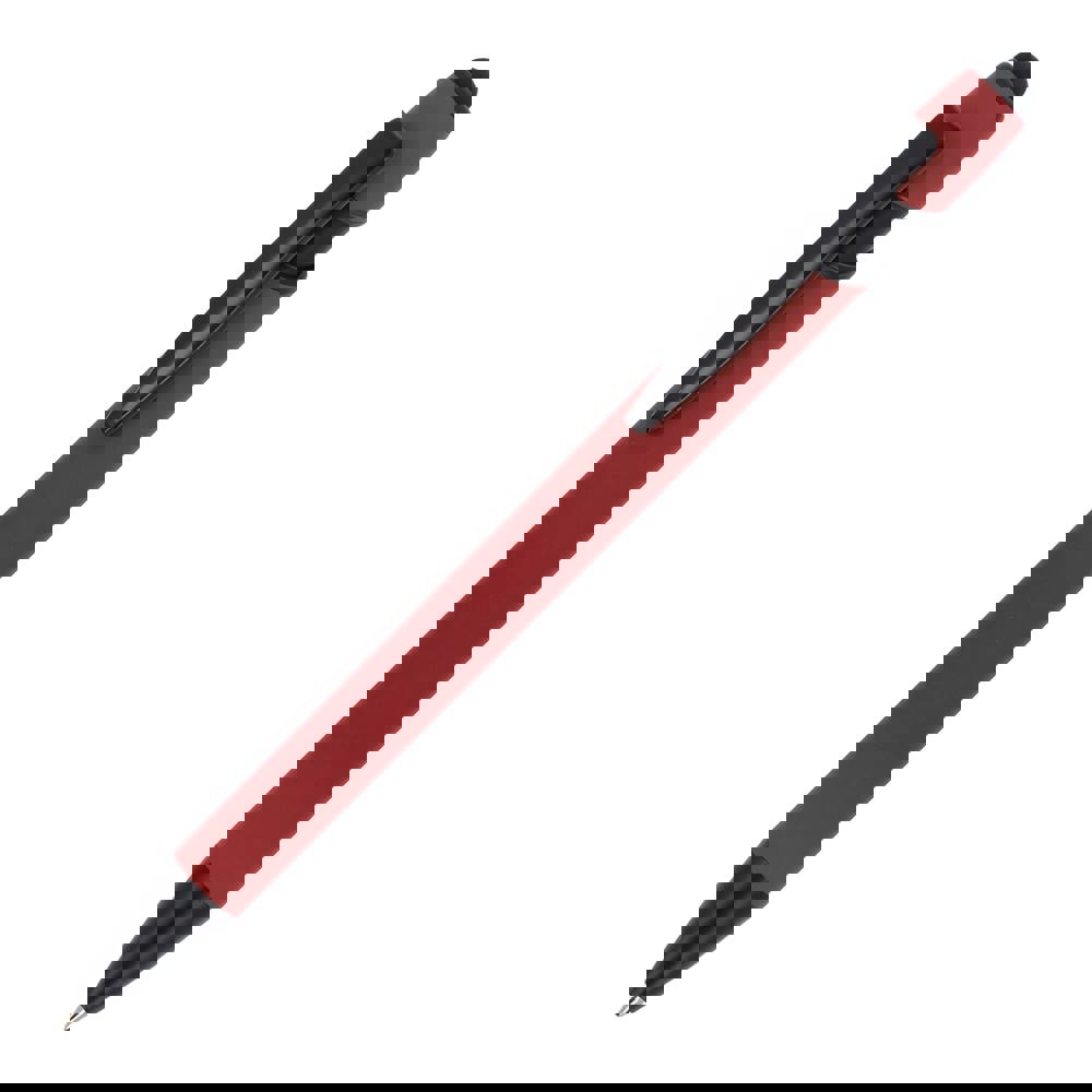 Kugelschreiber Paris Softtouch matt R-AL - Dunkelrot