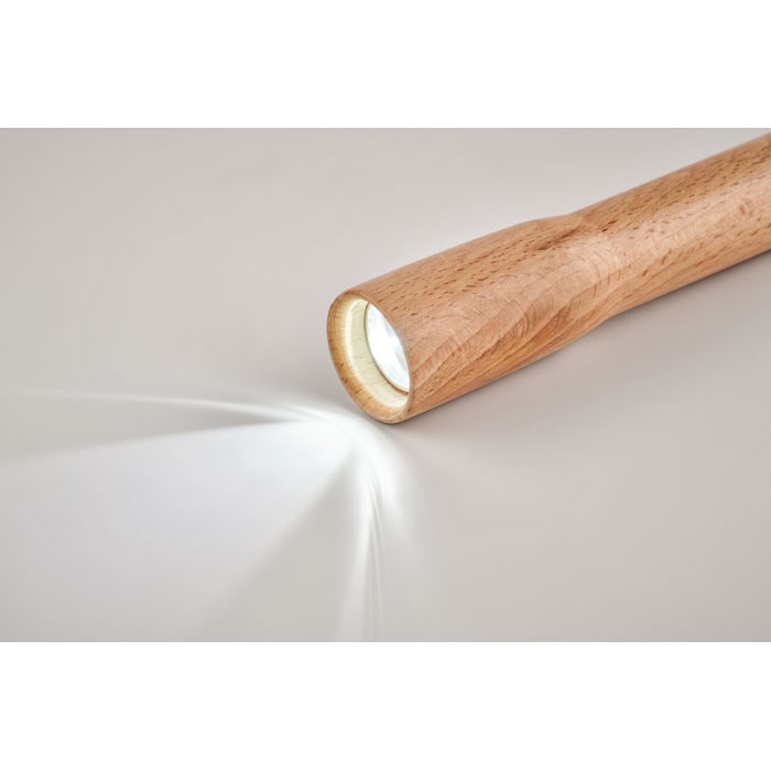 TELES - COB Taschenlampe aus Holz