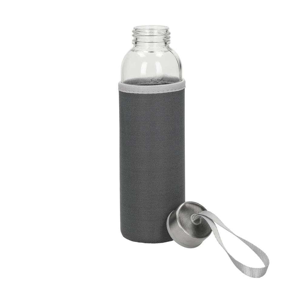Glasflasche mit Hülle "Pure", 0,5l