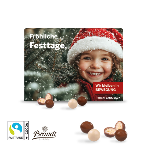 Wand-Adventskalender mit Brand Knusperkugeln