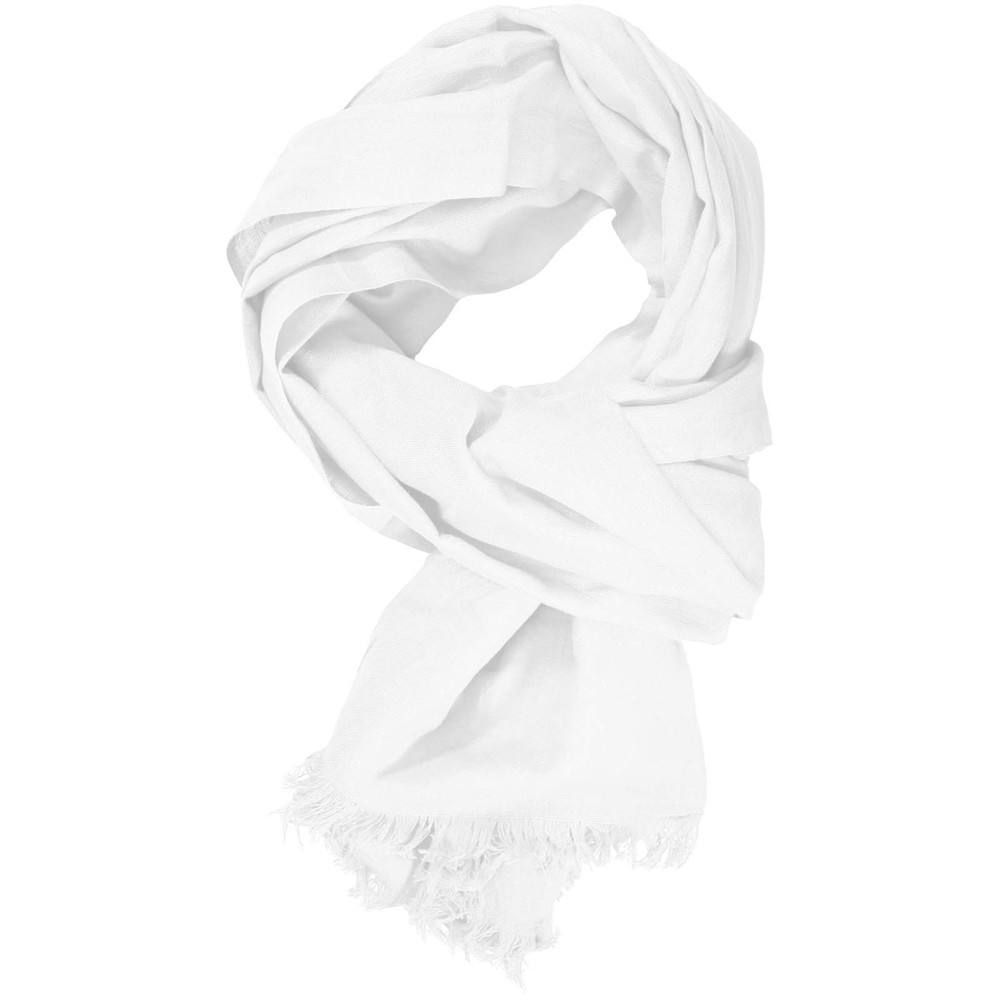 Citizen Green Handloom Baumwollschal handgewebt - weiss